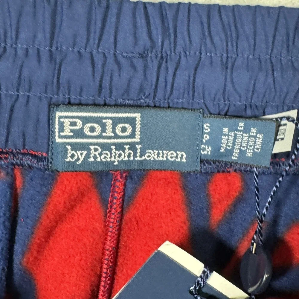 Ralph Lauren‎ Fleece Sweatpants Mens S Snowflake Winter Fleece Jogger Pants